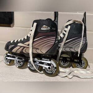 Reebok Black and White Inline Skates size 7